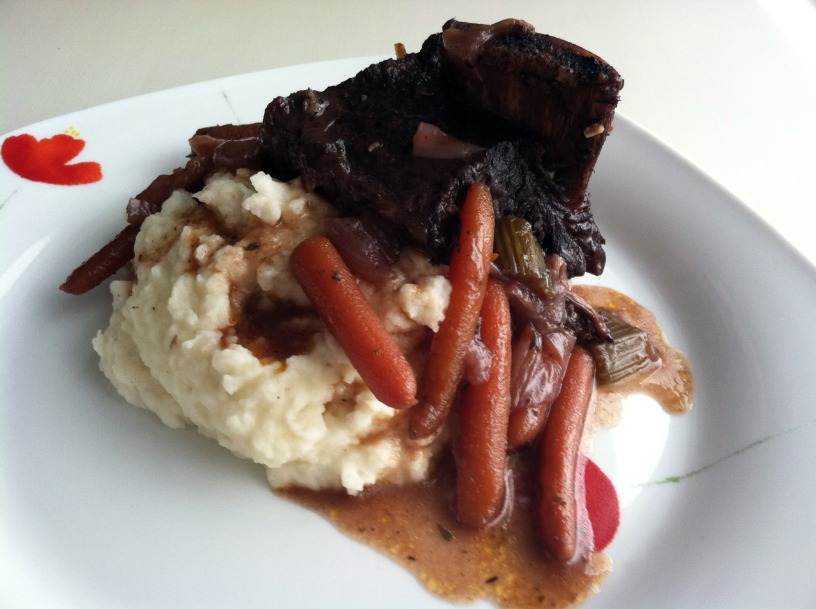 Braised Short Ribs and Goat Cheese Mash